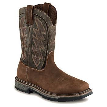 Red Wing Rio Flex 11-inch Safety Toe - Hnede Nepremokave Topanky Panske, RW069SK